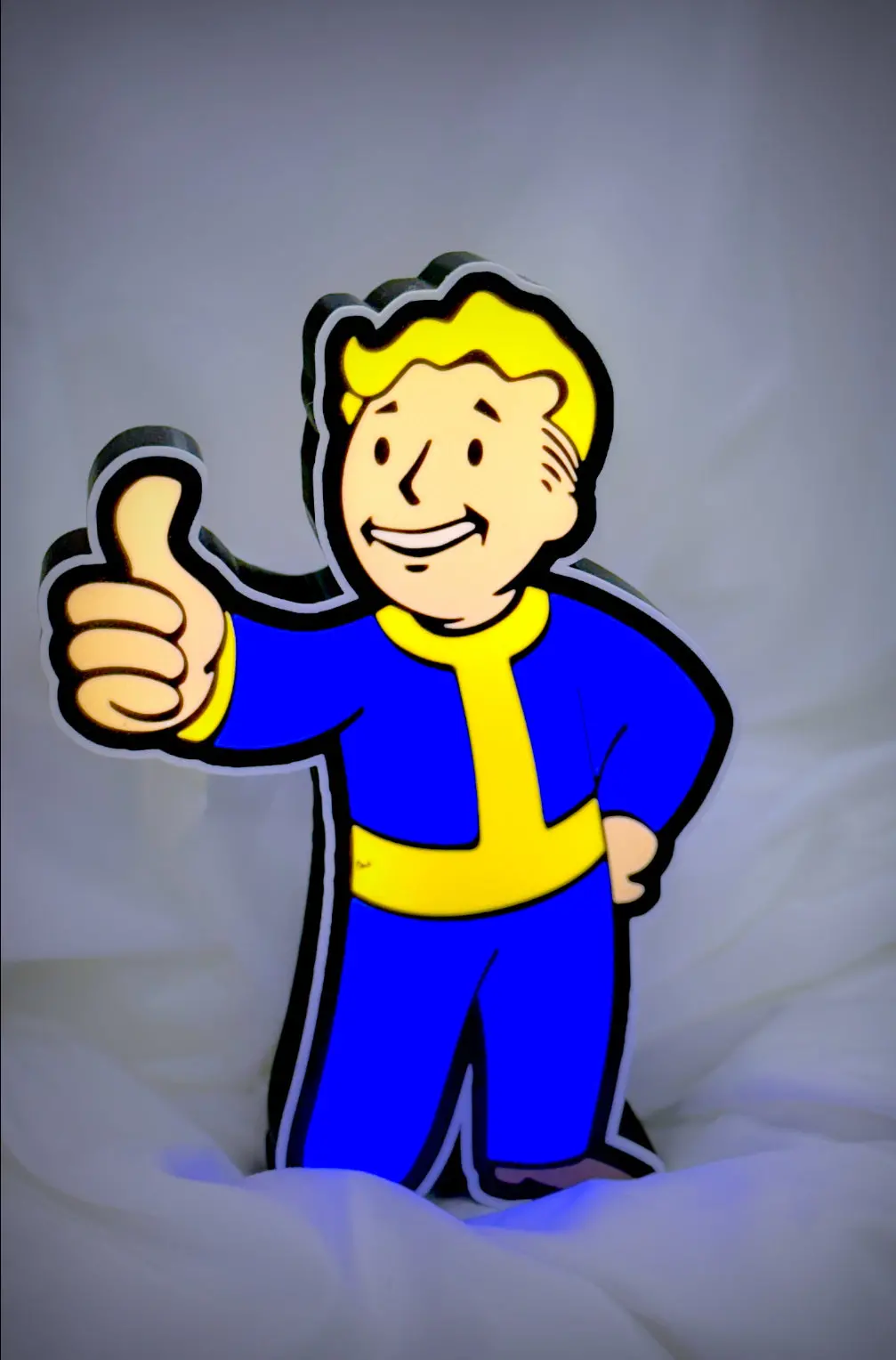 Fallout Vault Boy 3D Printed Led Lighted Sign 1