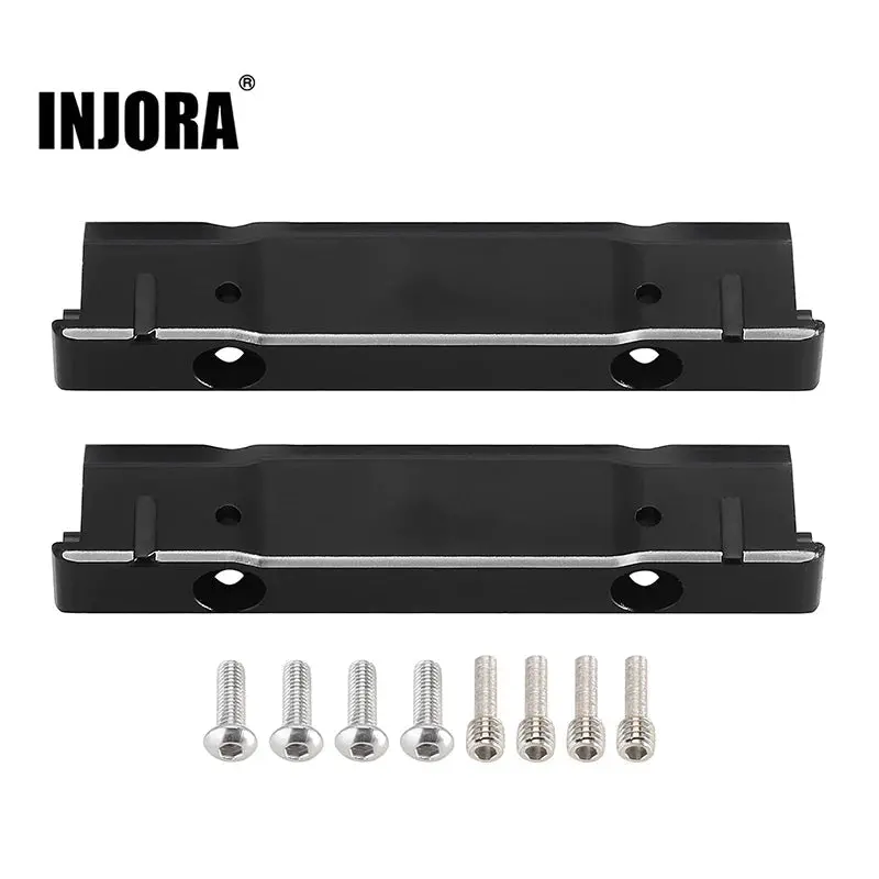 Injora Cnc Aluminum Front Rear Bumper Mounts For 1/10 Axial Scx10 Pro (Scx10-Pro20) 1