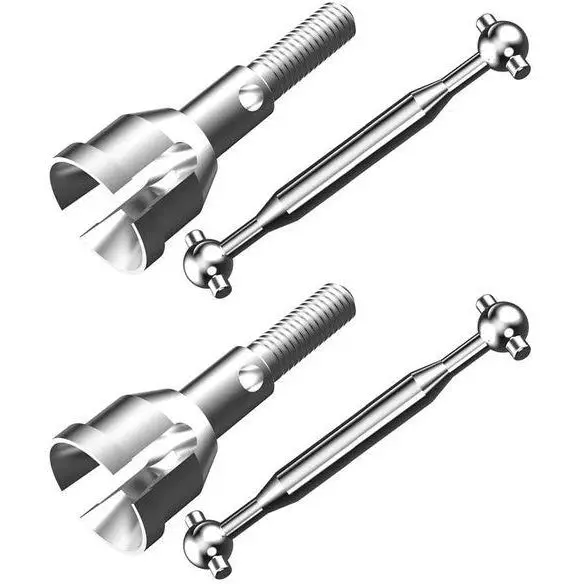Imex Front Metal Cvd Shafts & Outdrive Cups (X1 Pair) (Imx16376) 1