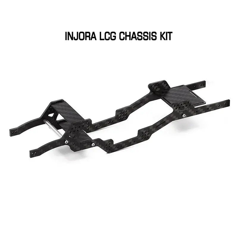 Injora Lcg Carbon Fiber Chassis Kit 6° Angled Frame For Scx24 C10 Jlu Deadbolt B17 Bronco (Scx24-120) 1