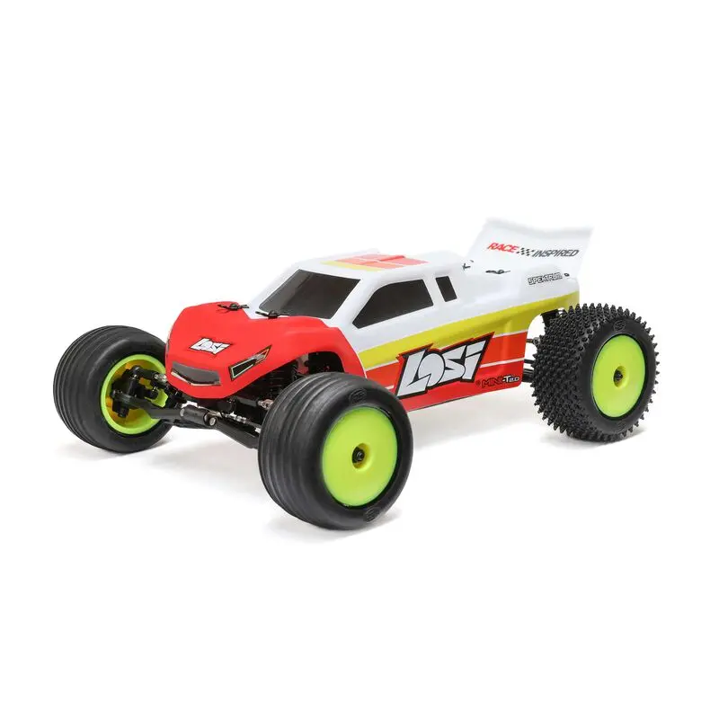 Losi 1/18 Mini-T 2.0 V2 2Wd Stadium Truck Brushless Rtr, Red (Los1056t) 1