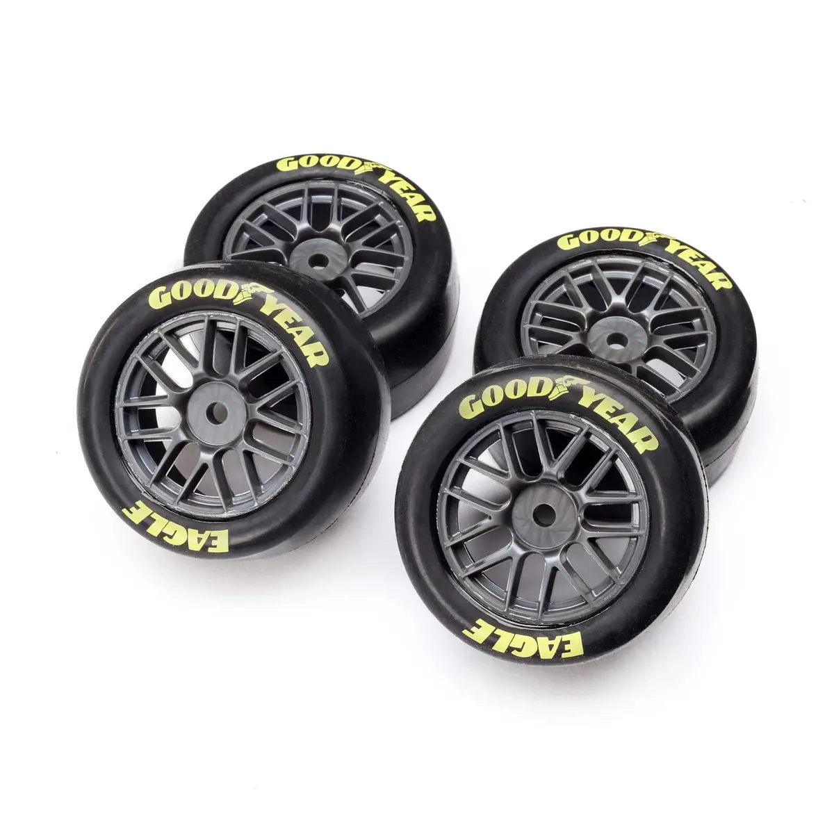 Losi: Goodyear Eagle Mounted Tires, Medium (4): Nascar 1
