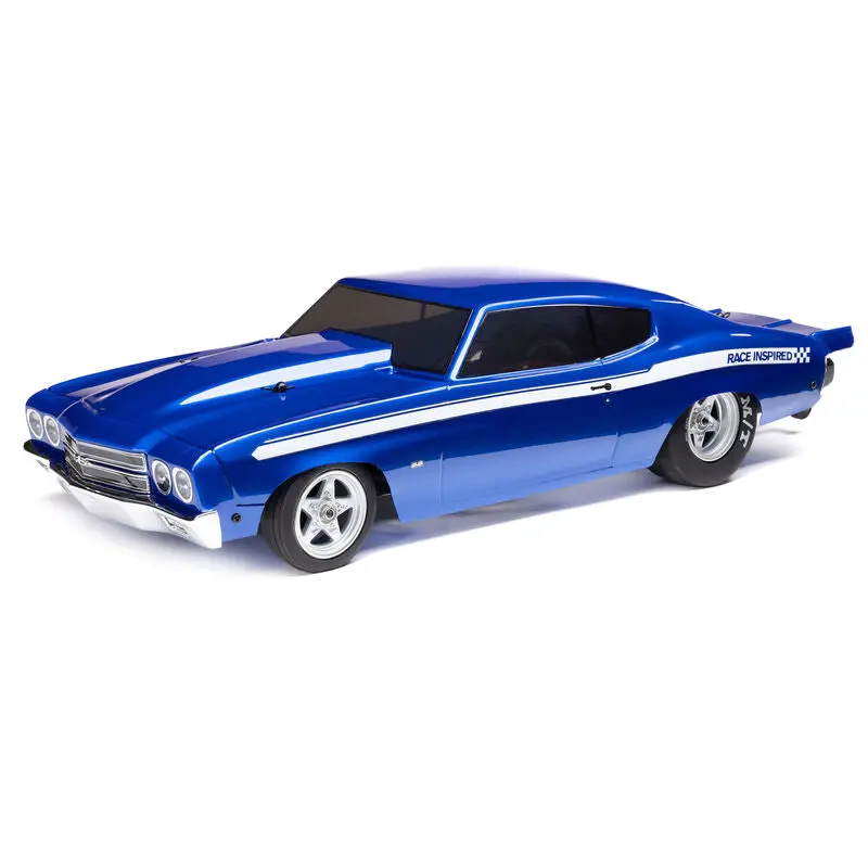Losi 1/16 1970 Chevelle 2Wd Mini No Prep Drag Car Rtr, Blue (Los01023) 1