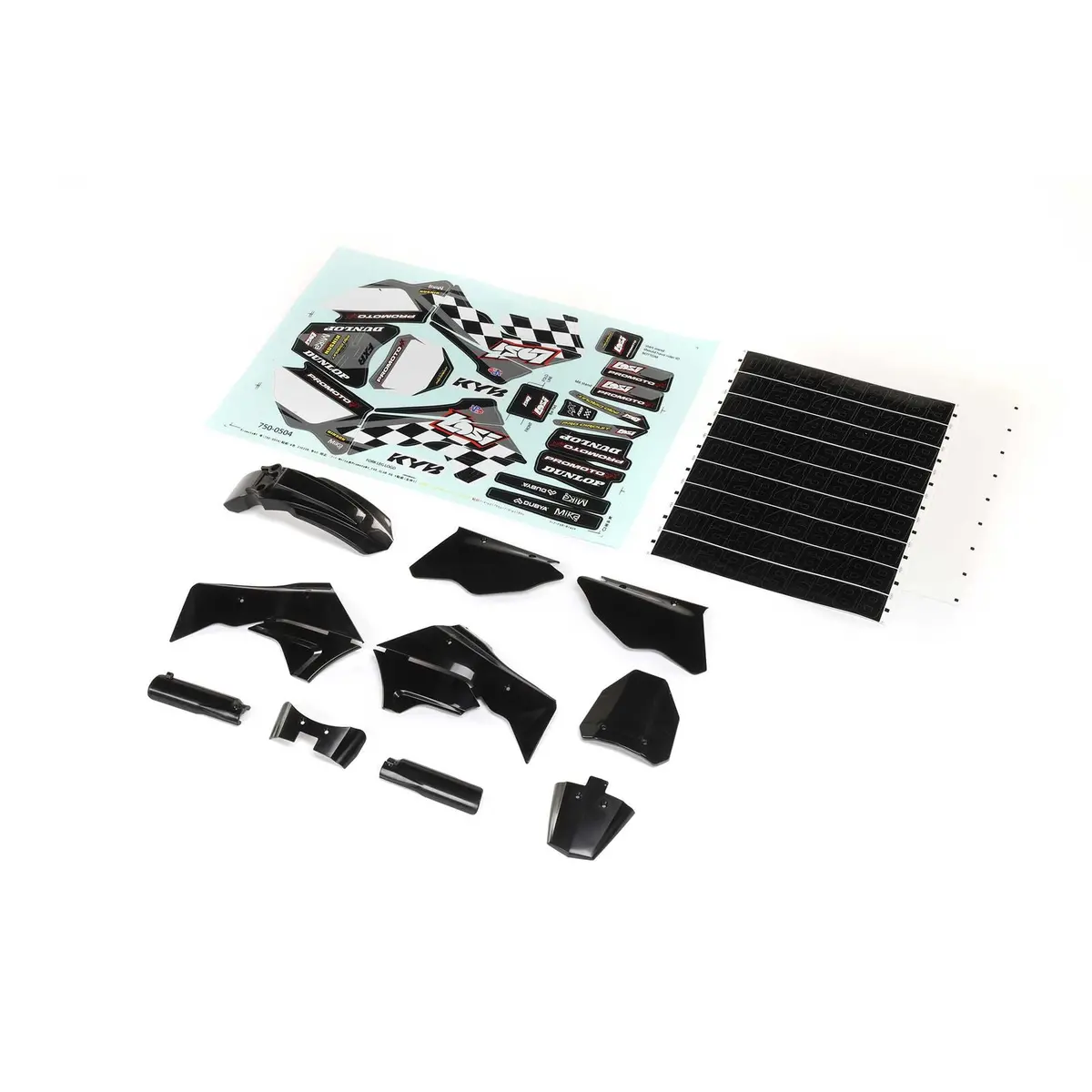 Losi Black Plastics With Wraps: Promoto-Mx (Los260006) 1