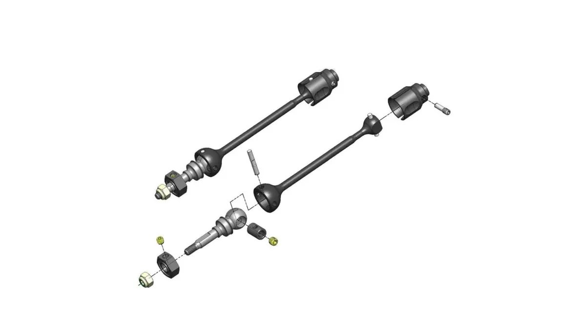 Mip Race Duty Steel Cvd Kit, Front: Slash/Stampede 4X4 (Mip13260) 1