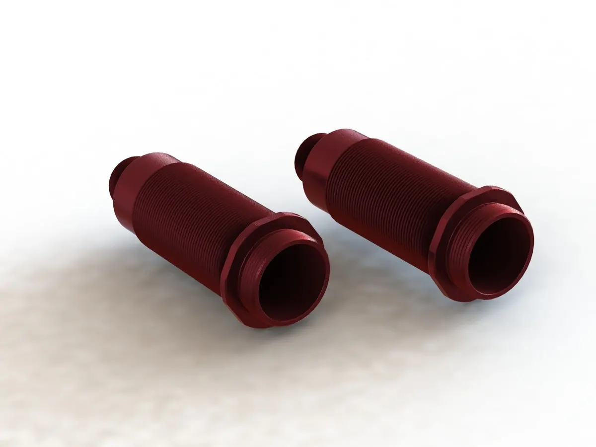 Arrma Aluminum Shock Body, 16X62mm Red (2) (Ara330702) 1