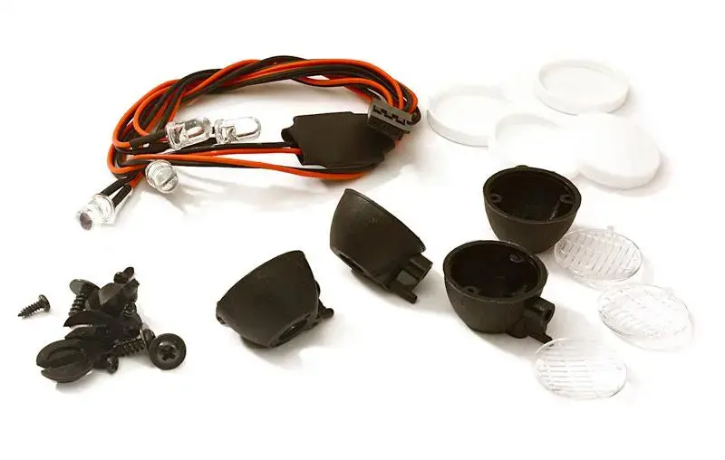 Integy Realistic Spot Light (4) W/ Led, Plastic Housing For 1/10 & 1/8 Scale (Obm-1696) 1