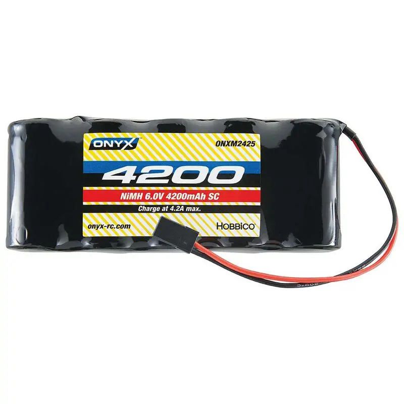Onxy 6.0V 4200Mah Sub-C Nimh Flat Receiver Battery: Universal Receiver (Onxm2427) 1