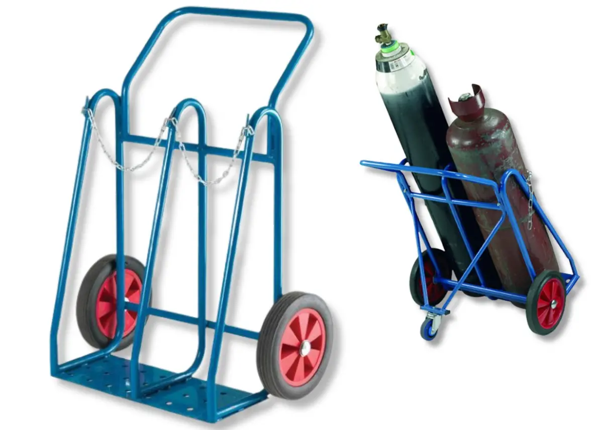 Oxyacetylene Double Cylinder Trolley With Optional Rear Wheels 1