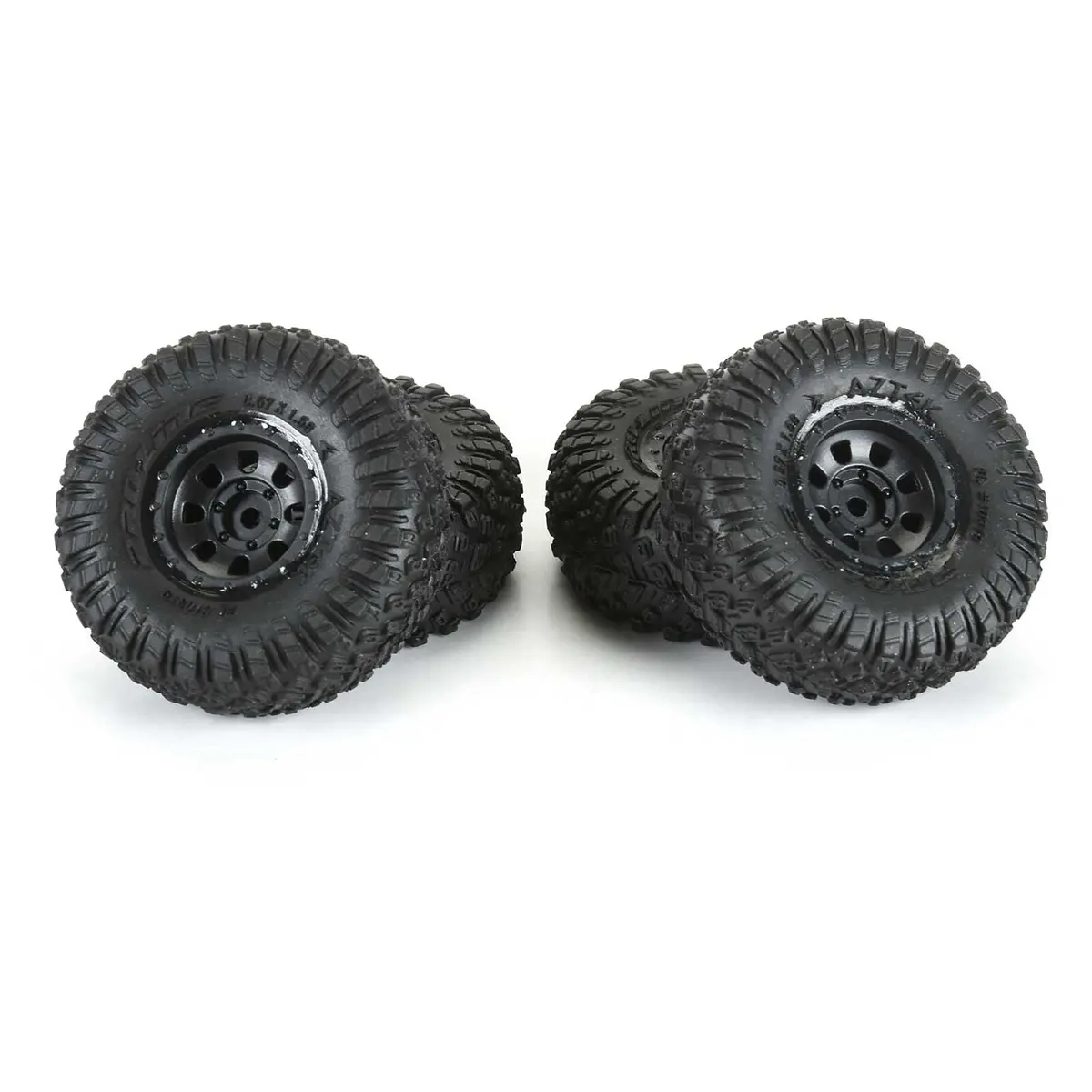 Pro-Line Racing 1/30 Aztek Front/Rear Mounted Black Clobber (4) For Axial Scx30 1