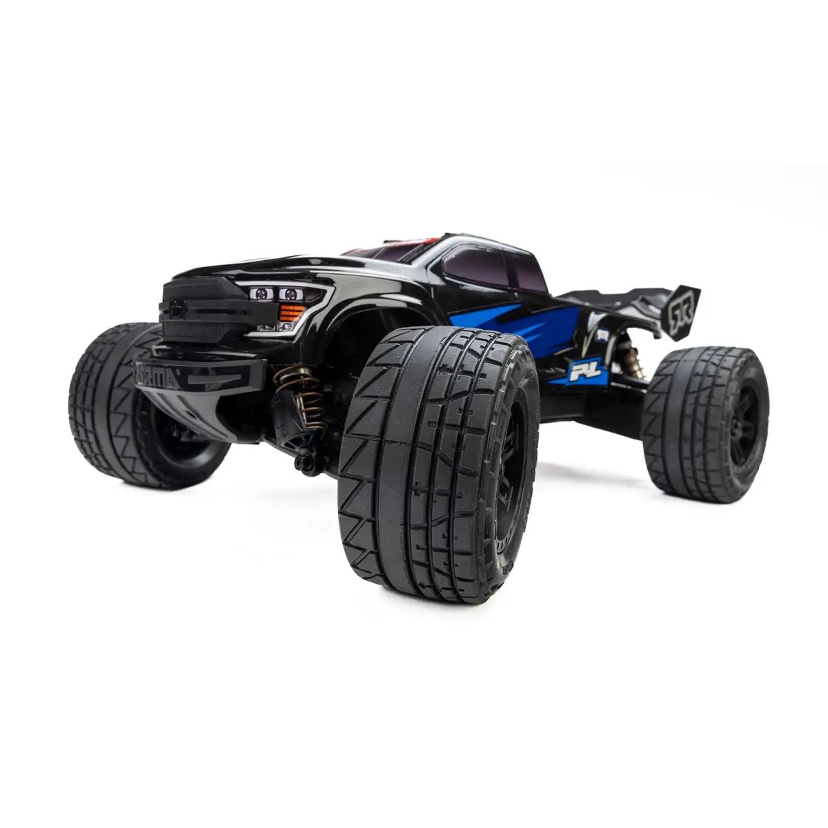 Proline Menace Front/Rear Street Tires Mounted 12Mm Black Split Six (2): Arrma Mini Kraton 1