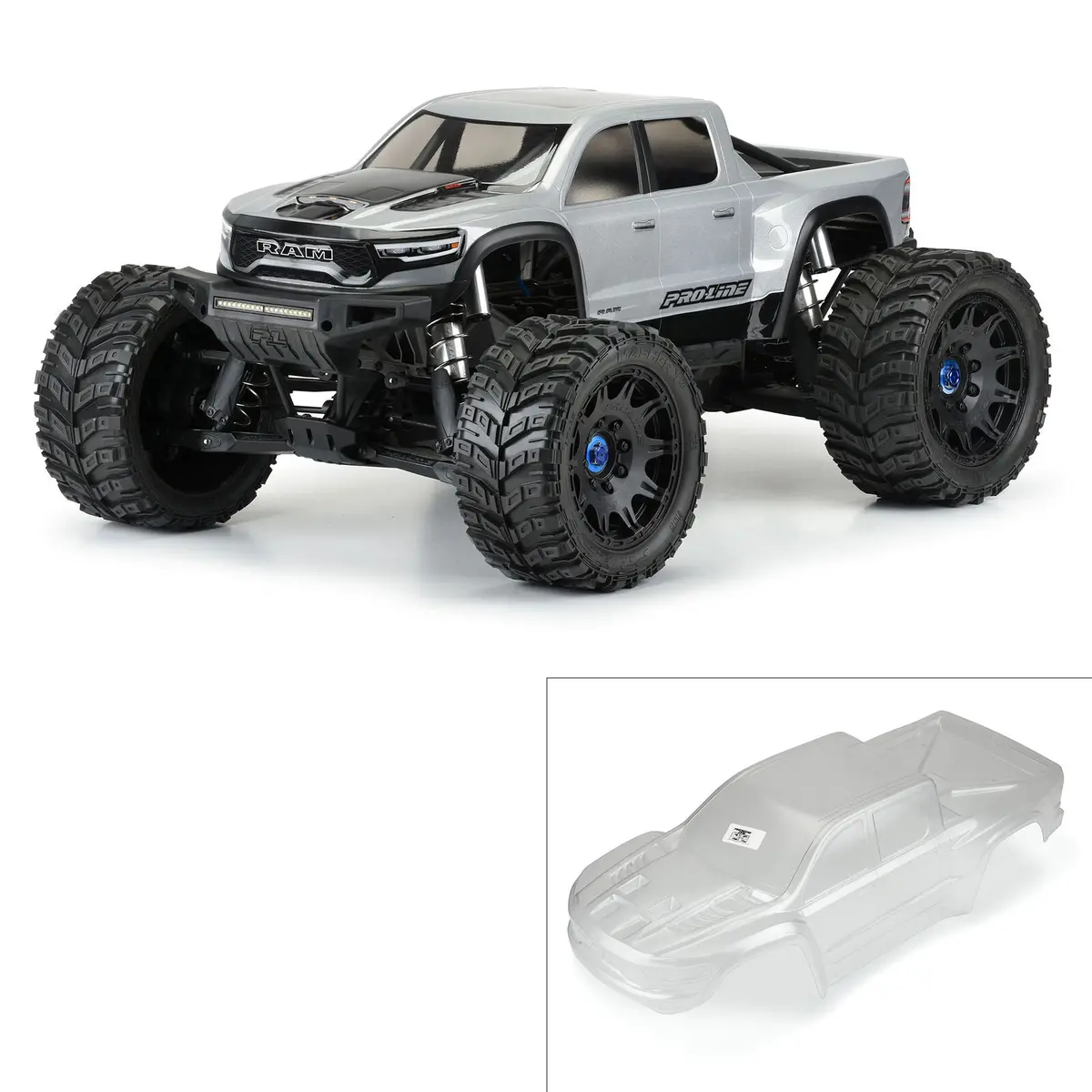 Pro-Line 1/5 Pre-Cut 2021 Ram 1500 Clear Body: X-Maxx Item No. Pro-Line Racing (Pro357417) 1