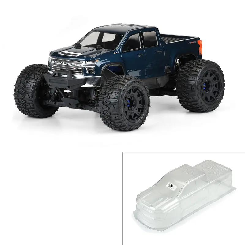 Pro-Line 1/8 2021 Chevy Silverado 2500 Hd Clear Body: E-Revo 2.0 & Maxx  (Pro358200) 1