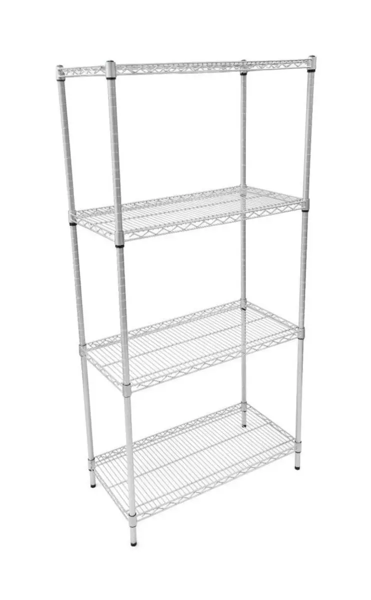 Extension Bays For Cold Room Chrome Wire Easy-Assemble Shelving Units - 355Mm Depth 1