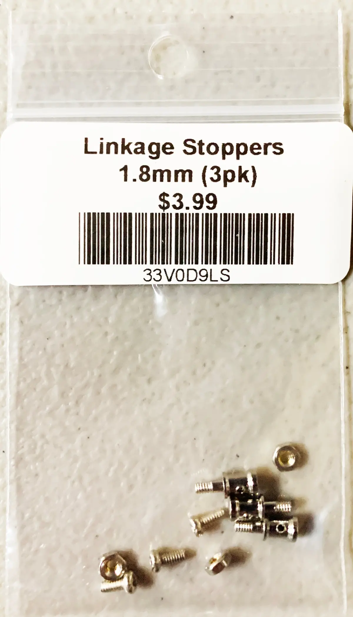 Linkage Stoppers 1.8Mm (3Pk) 1