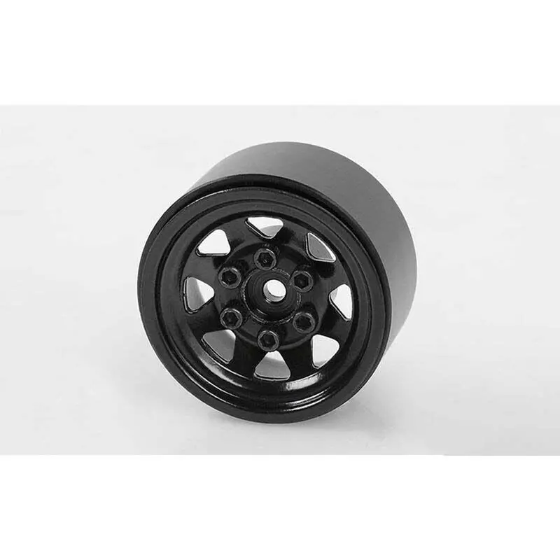 Rc4wd Stamped Steel 1.0 Stock Beadlock Wheel Black (2) Rc4zw0229 1