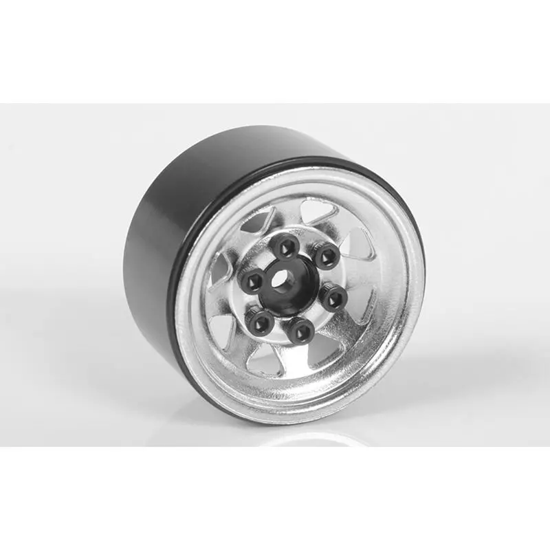 Rc4wd  Stamped Steel 1.0" Stock Beadlock Wheels (Chrome) (Rc4zw0263) 1