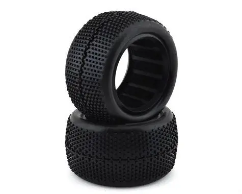 Raw Speed Supermini 1/10 Buggy Rear Tire - Soft With Grey Open Cell Insert 2Pc - Rs100309sg 1
