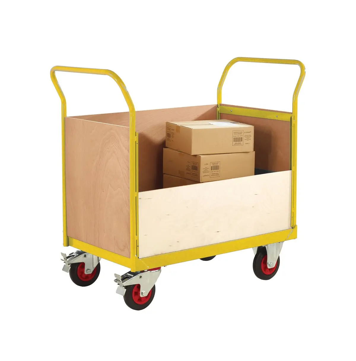 3 And A Half Sided Platform Trolley With Plywood Sides 1