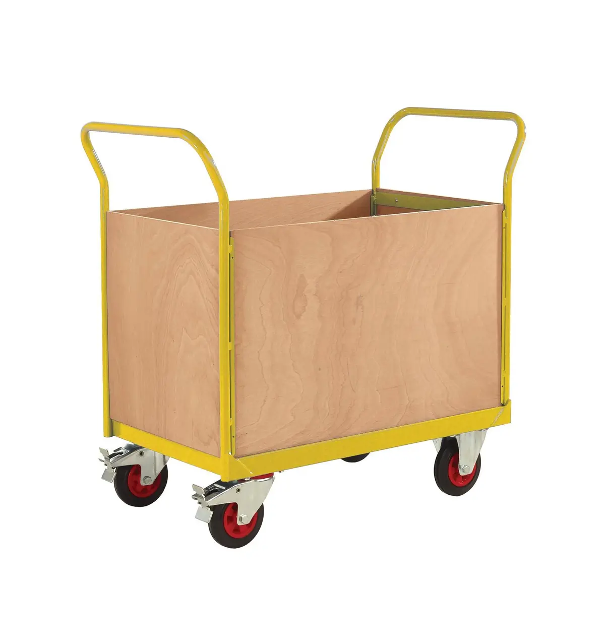4 Sided Platform Trolley With Plywood Sides 1