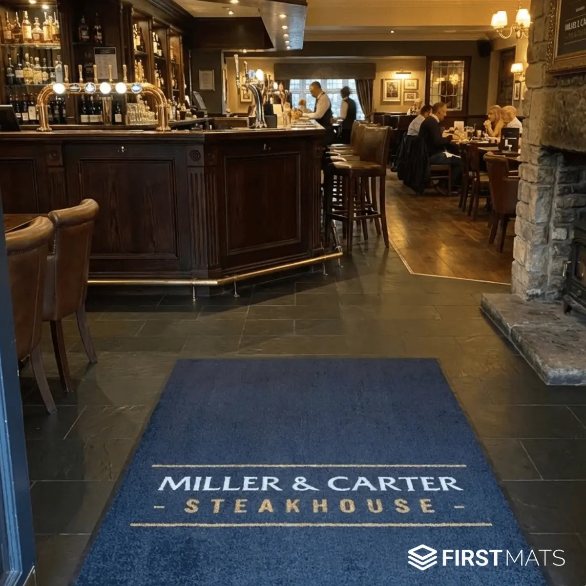 Restaurant Entrance Logo Mats 1