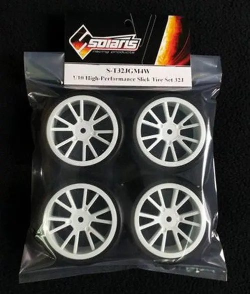 Solaris 32J Pre Glued High Performance Tyre Set (White Spoke) 1