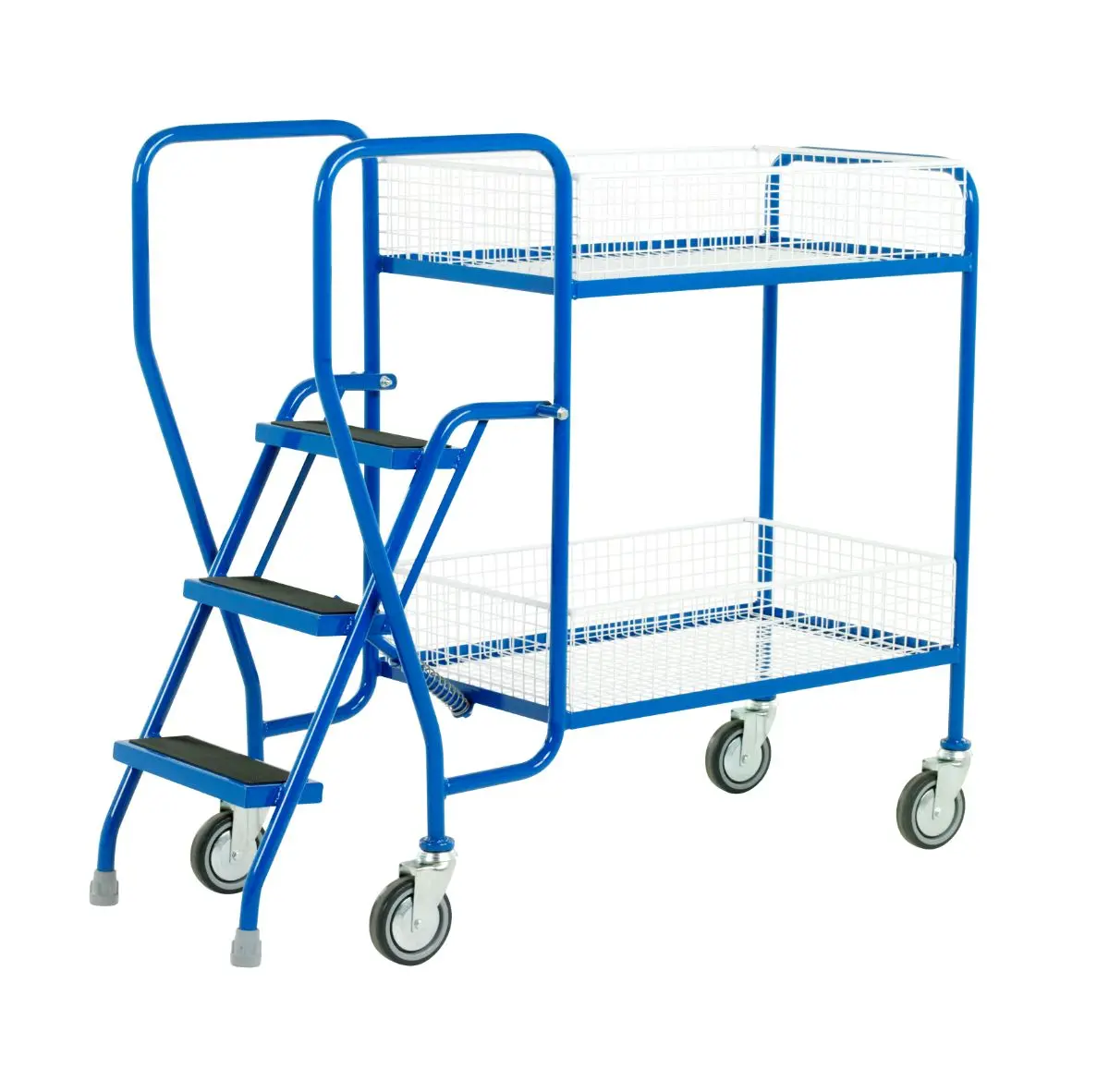 3 Step Warehouse Picking Trolley - Removable Baskets 1