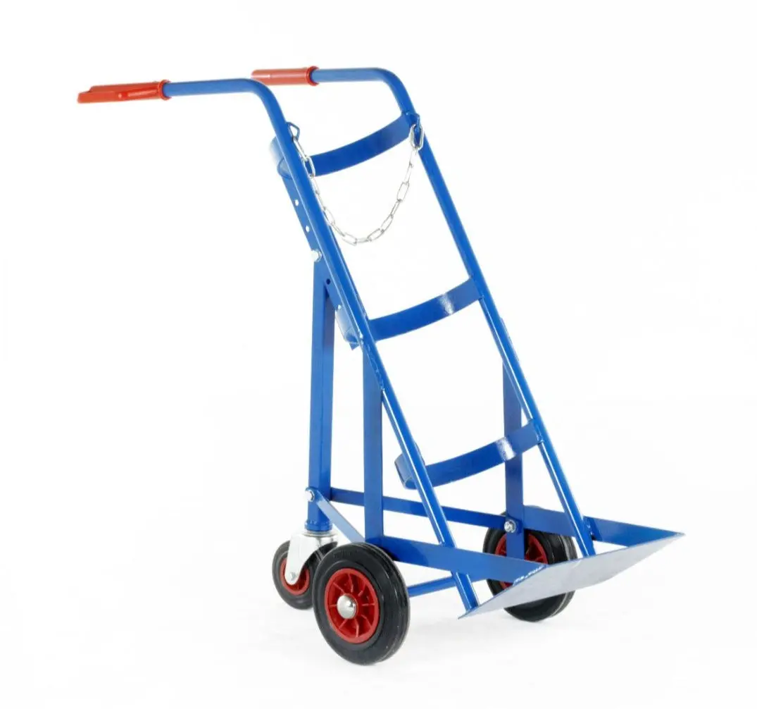 3-Wheel Single Gas Cylinder Trolley 1
