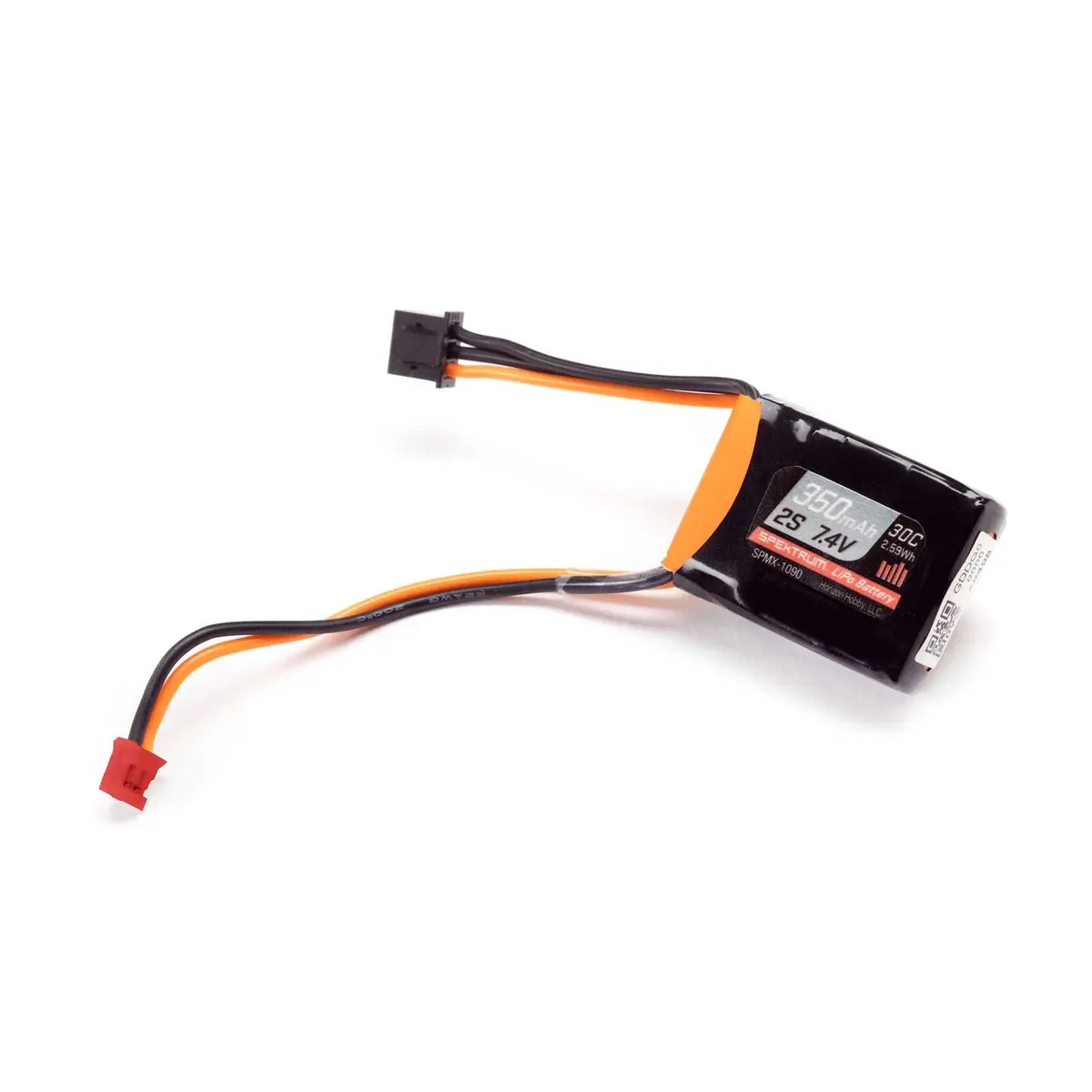Spektrum 7.4V 350Mah 2S 30C Lipo Battery: Ph2.0 (Spmx-1090) 1