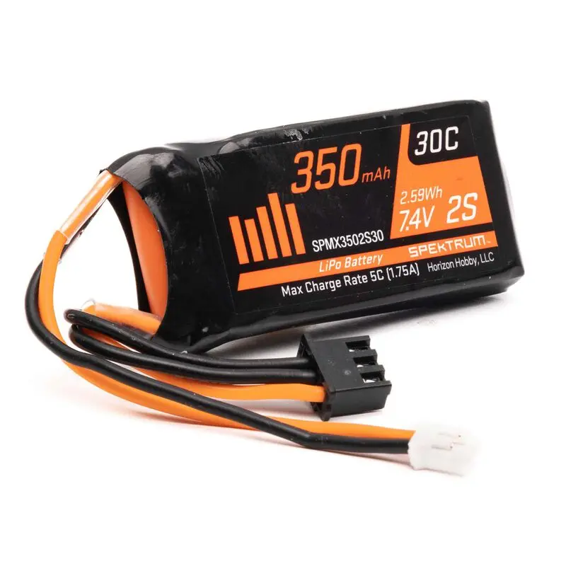 Spektrum 7.4V 350Mah 2S Lipo Battery: Scx24 Ph 2.0 (Spmx3502s30) 1