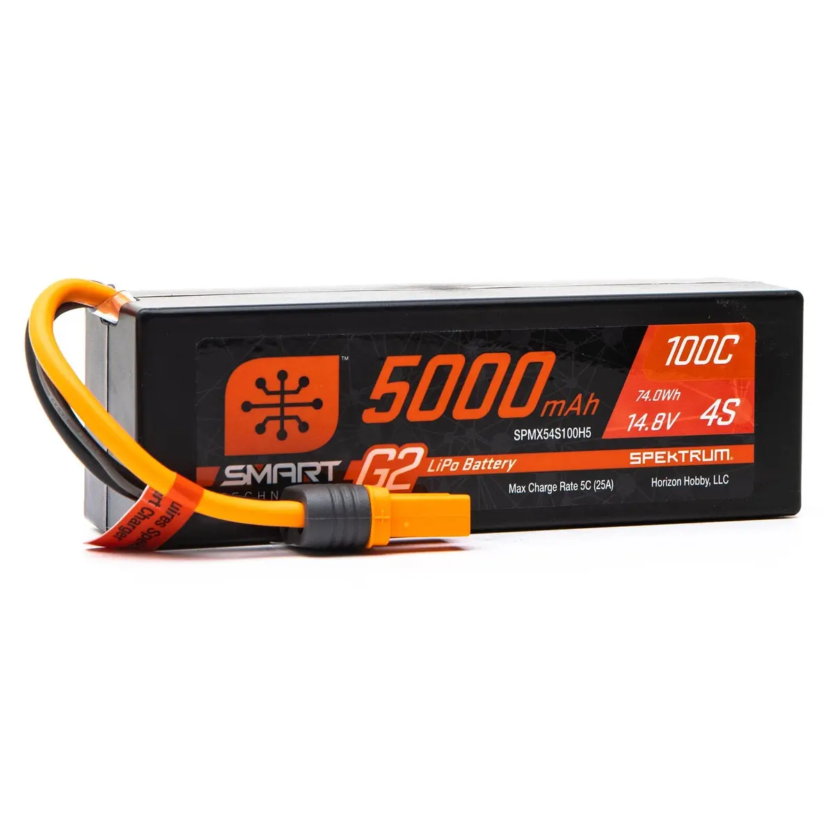 Spektrum 14.8V 5000Mah 4S 100C Smart G2 Hardcase Lipo Battery: Ic5 (Spmx54s100h5) 1