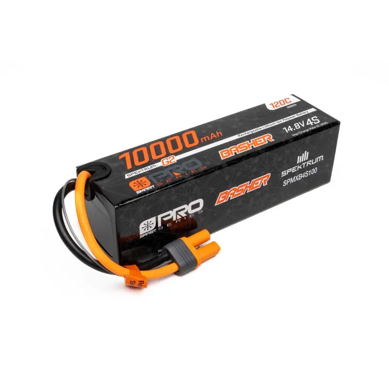 Spektrum 14.8V 10000Mah 4S 120C Smart G2 Pro Basher Lipo: Ic5 (Spmxb4s1000) 1