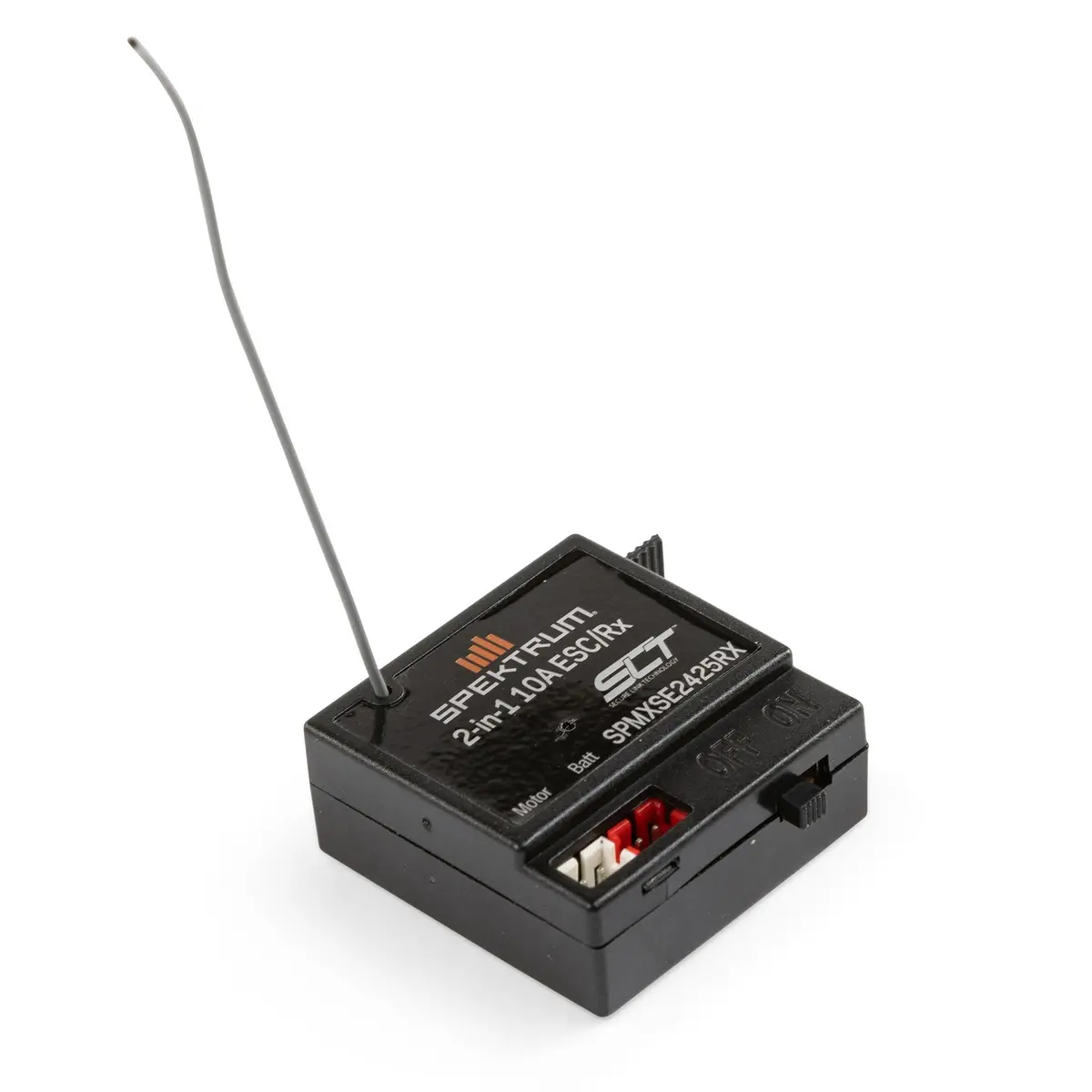 Spektrum 10 Amp Brushed 2-In-1 Esc / Slt Receiver Combo (Spmxse2425rx) 1