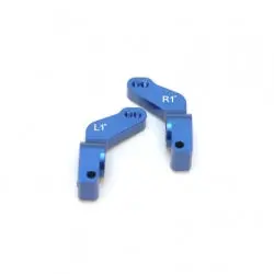 Cnc Machined Aluminum 1 Deg. Toe-In Rear Hub Carriers For Traxxas Slash, Stampede Vxl Rustler Vxl (Blue) (St3652-T1b) 1