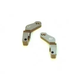 Cnc Machined Alum. 1 Deg. Toe-In Rear Hub Carriers For Traxxas Slash, Stampede Vxl, Rustler Vxl (Gun Metal) (St3652-T1gm) 1