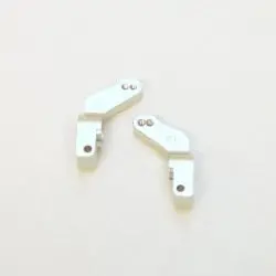 Cnc Machined Alum. 1 Deg. Toe-In Rear Hub Carriers For Traxxas Slash, Stampede Vxl, Rustler Vxl (Gun Metal) (Silver) (St3652-T1s) 1
