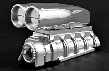 Rpm Chrome Shotgun Style Mock Intake & Blower (Rpm73543) 1