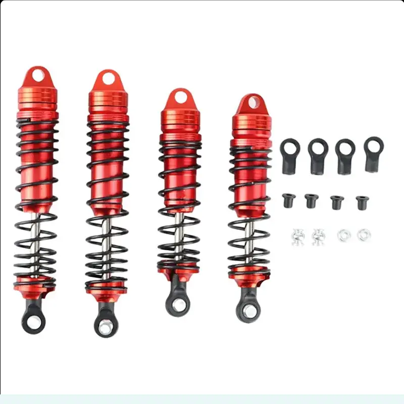 Integy Alloy F&R Shock Set (4) For Traxxas 1/10 Slash, Stampede & Rustler 2Wd & 4X4 (C31742red) 1