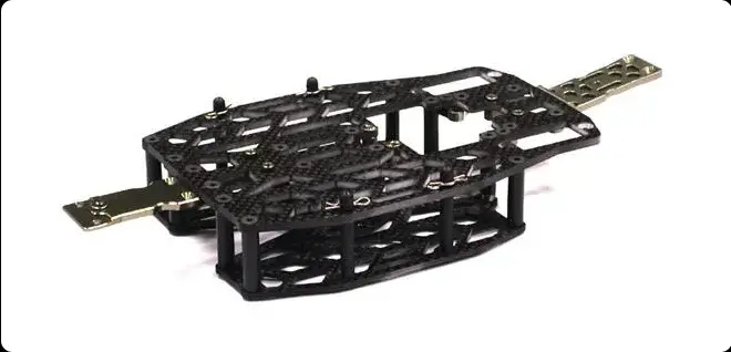 Integy Carbon Fiber Chassis Conversion Set For Traxxas 1/16 Slash And E-Revo Vxl (T3484) 1