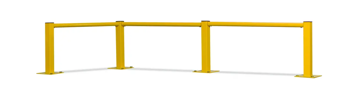 Round Tube Warehouse Rail Barrier System 1