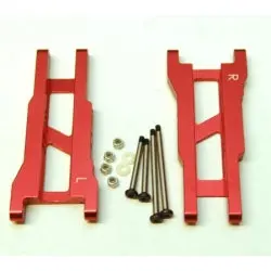 St Racing Cnc Machined Aluminum Rear A-Arm Set (W/Steel Hinge-Pins) For Traxxas Slash Red)) (St2555xr) 1
