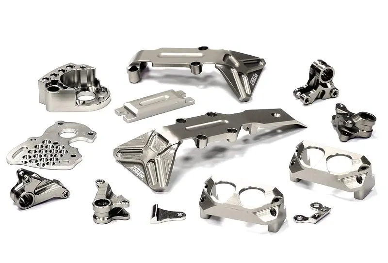 Integy Billet Stage 3 Conversion For 1/16 Traxxas E-Revo Vxl, Slash Vxl (T3547silver) 1