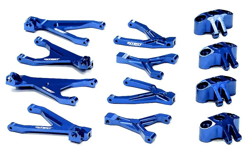 Integy Billet Machined Type Iv Suspension Conversion Set For 1/16 Traxxas Slash (Blue) (T3987blue) 1