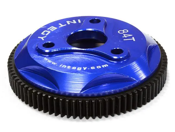 Integy 84T Metal Spur Gear For Traxxas 1/10 Electric Stampede 2Wd, Rustler 2Wd Slash 2Wd (T8029blue) 1