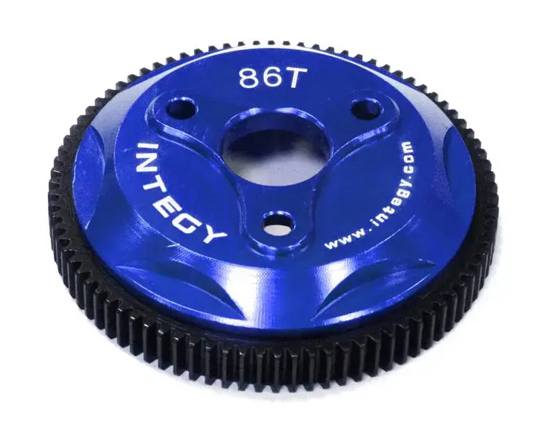 Integy 86T Metal Spur Gear For Traxxas 1/10 Electric Stampede 2Wd Rustler 2Wd Slash 2Wd (T8030blue) 1
