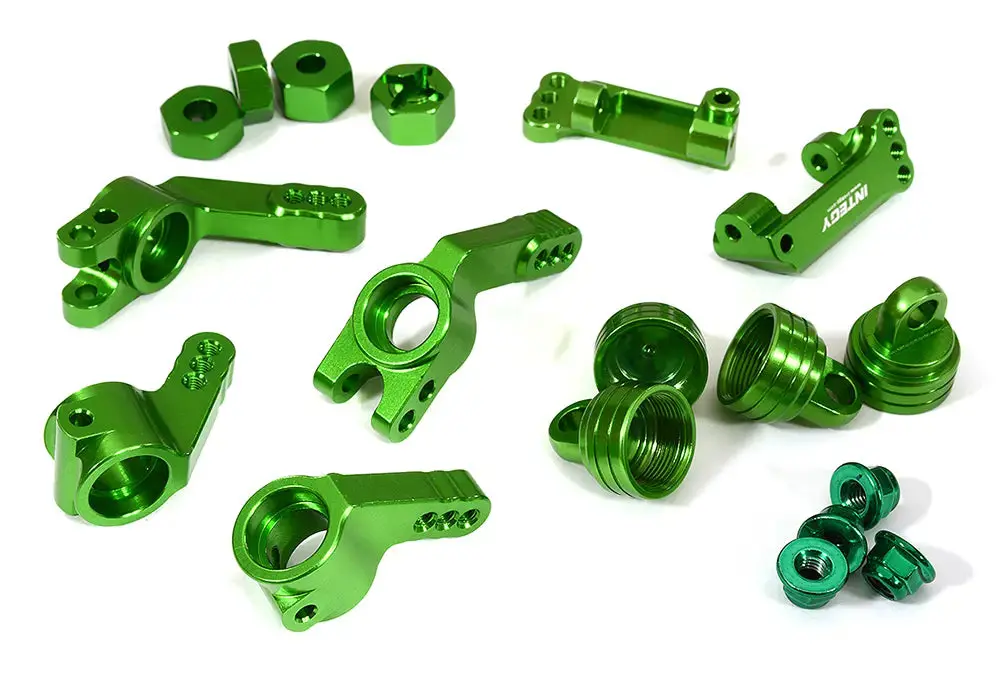 Integy Billet Stage 1 Conversion For Traxxas 1/10 Rustler 2Wd, Stampede 2Wd & Slash 2Wd (T8148green) 1