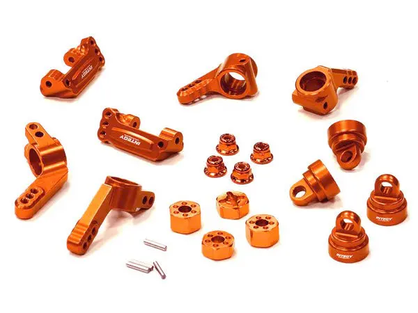Integy Billet Stage 1 Conversion For Traxxas 1/10 Rustler 2Wd, Stampede 2Wd & Slash 2Wd (T8148orange) 1
