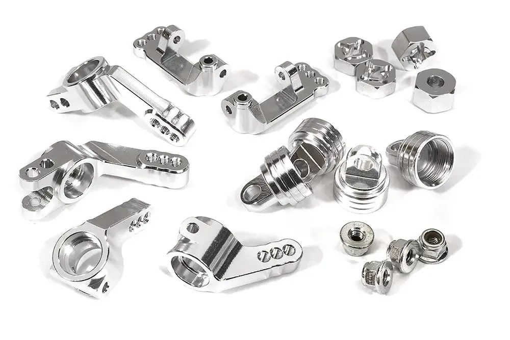 Integy Billet Stage 1 Conversion For Traxxas 1/10 Rustler 2Wd, Stampede 2Wd & Slash 2Wd (T8148silver) 1