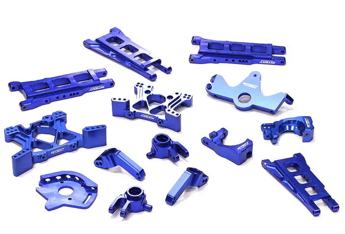 Integy Billet Machined T2 Conversion Kit For 1/10 Stampede 4X4 & Slash 4X4 (Non-Lcg) (Blue) (T8595blue) 1