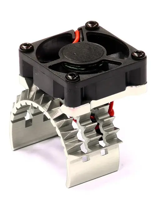 Integy T2 Motor Heatsink W/ Cooling Fan For Traxxas 1/10 Stampede 4X4 & Slash 4X4 (T8635silver) 1